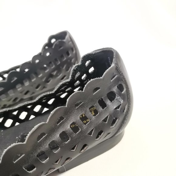 GH Bass Leather Laser Cut Flats Size 8.5 - Picture 8 of 15